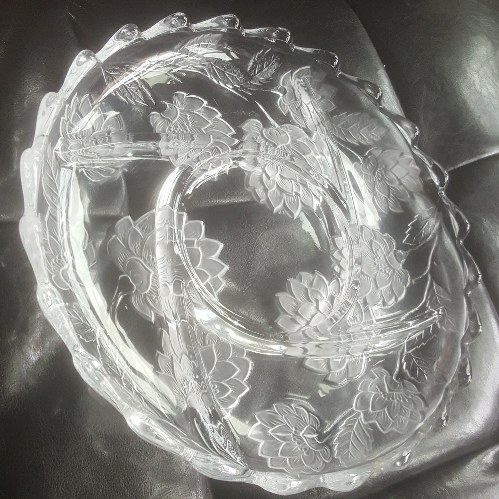 13 inch Round Crystal plate